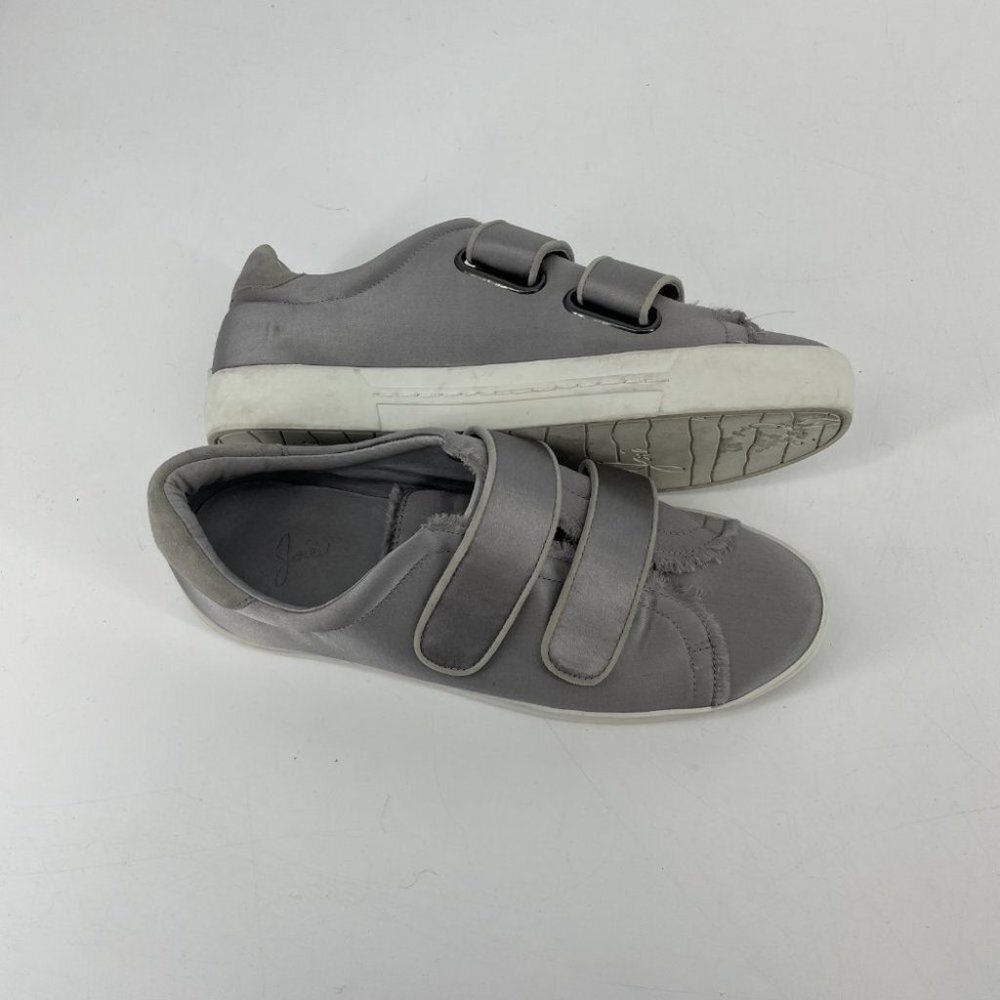 Joie Diata Satin silver platform Velcro sneakers 37.5 - Picture 6 of 16